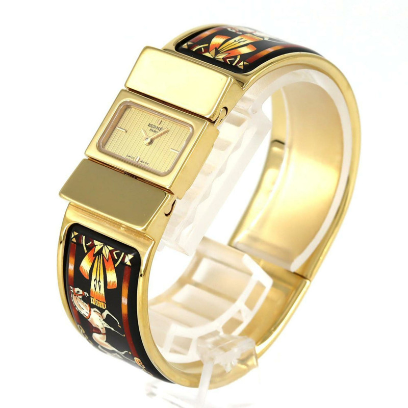 Hermès Roquet 琺瑯 GP LO1.201 石英腕錶-1