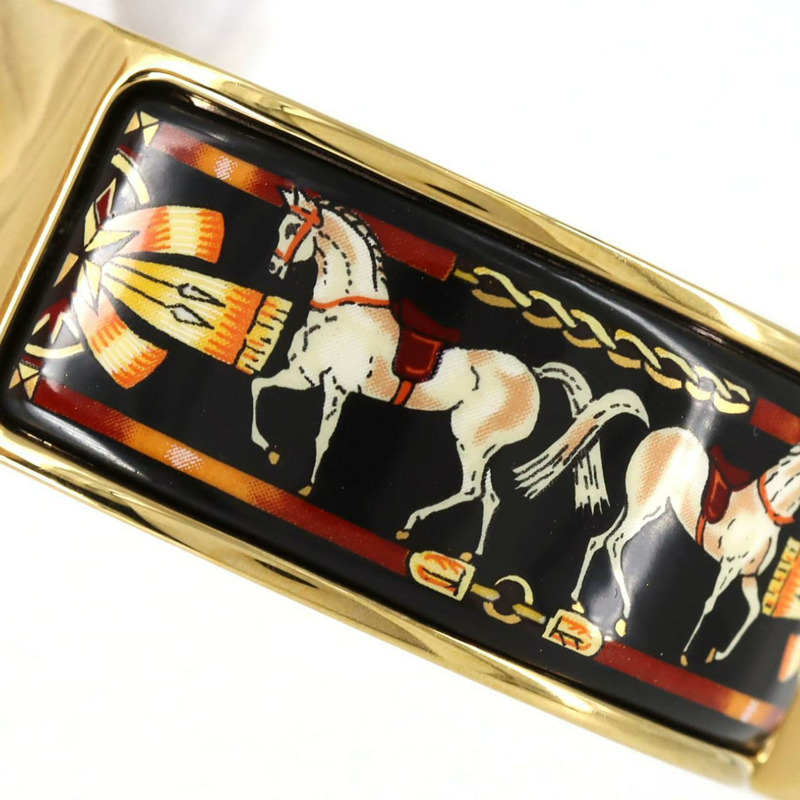 Hermès Roquet 琺瑯 GP LO1.201 石英腕錶-3