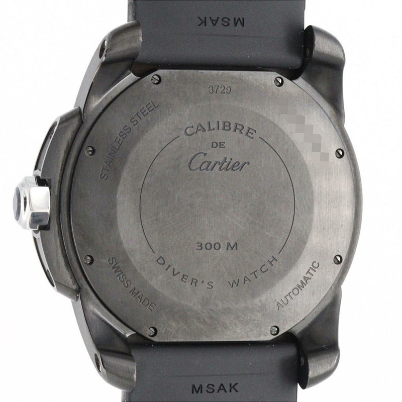 卡地亞 Calibre de Diver Carbon WSCA0006 精鋼自動腕錶-3