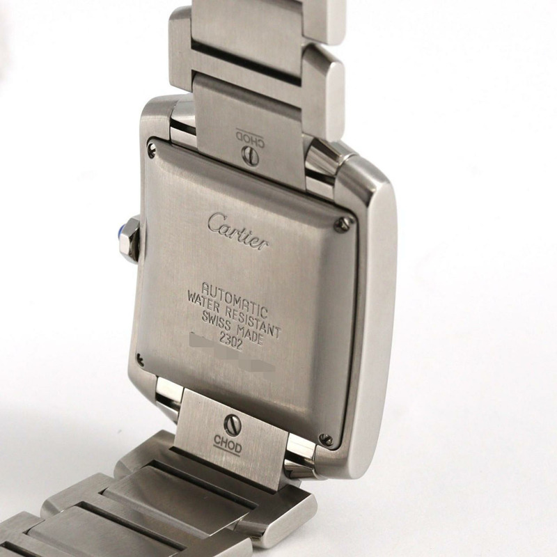 卡地亞 Tank Française LM W51002Q3 不鏽鋼自動腕錶-5