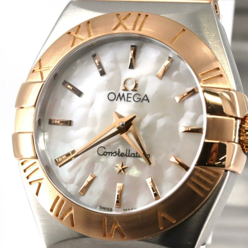 歐米茄星座系列磨砂玫瑰金雙色腕錶 123.20.24.60.05.001 SSxPG 石英機芯-4