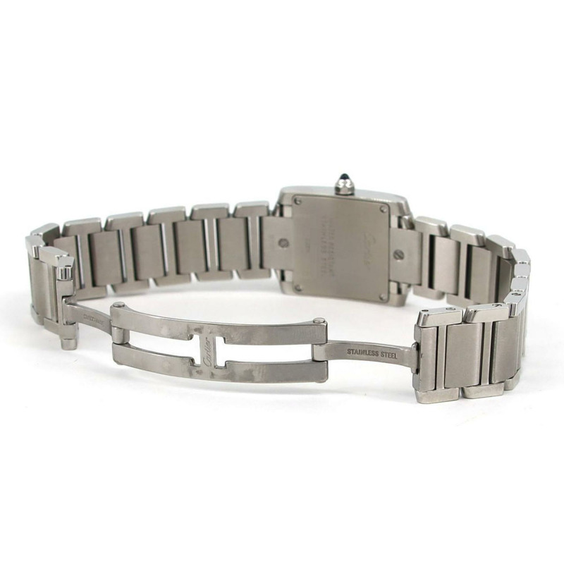 卡地亞 Tank Française SM W51008Q3 不鏽鋼石英錶-6