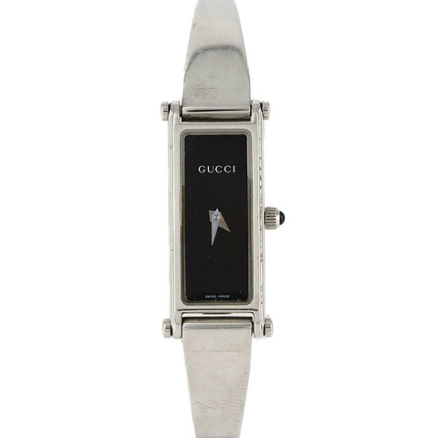 Gucci 1500L 中型 YA015516 不鏽鋼石英錶
