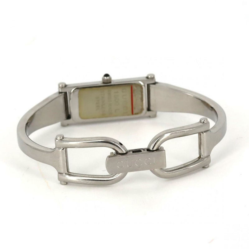 Gucci 1500L 中型 YA015516 不鏽鋼石英錶-4