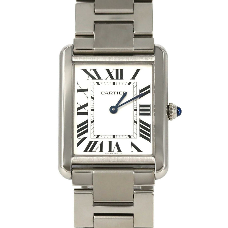 卡地亞 Tank Solo LM W5200014 不鏽鋼石英錶-0