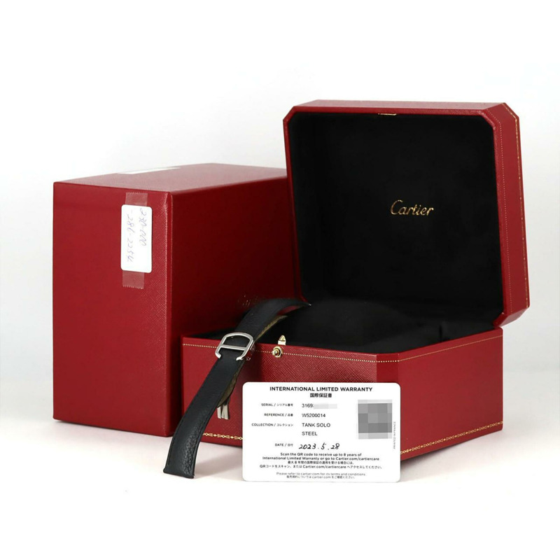 卡地亞 Tank Solo LM W5200014 不鏽鋼石英錶-7