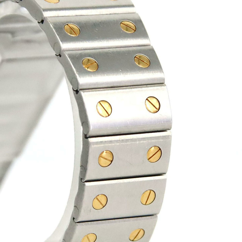 卡地亞 Santos Galbe LM 雙色 W20011C4 SSxYG 石英錶-2