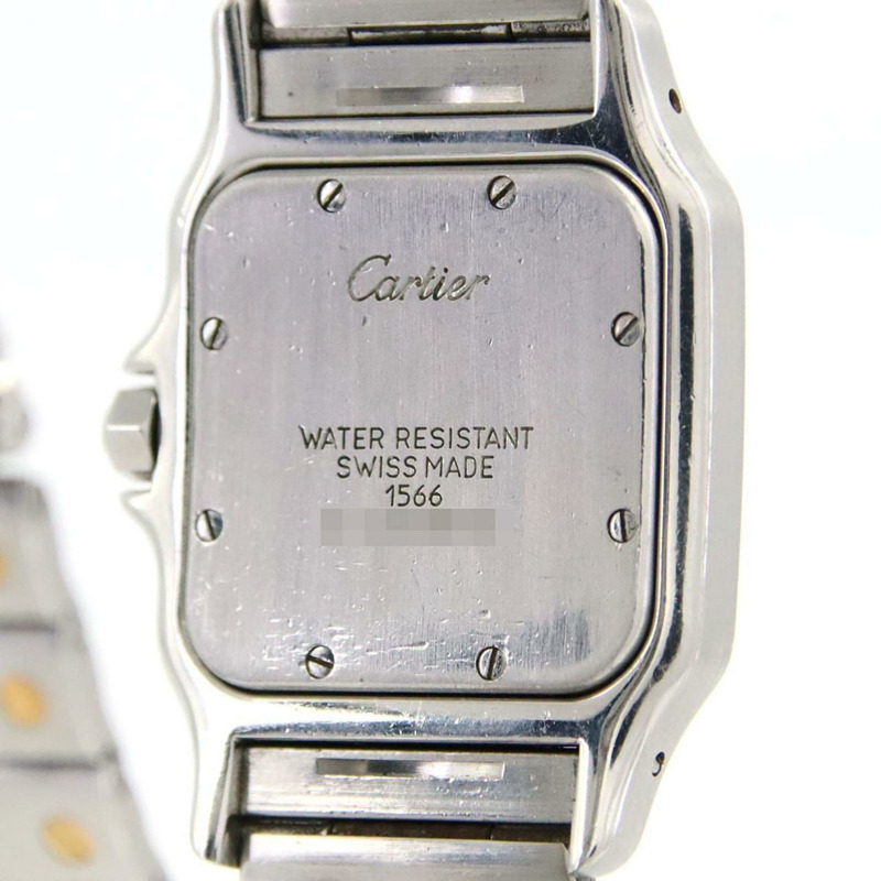 卡地亞 Santos Galbe LM 雙色 W20011C4 SSxYG 石英錶-4