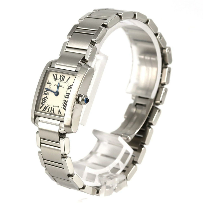 卡地亞 Tank Française SM W51008Q3 不鏽鋼石英錶-1