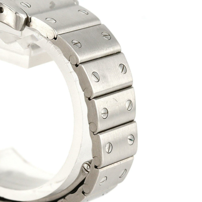 卡地亞 Santos Galbe SM W20017D6 不鏽鋼石英錶-3