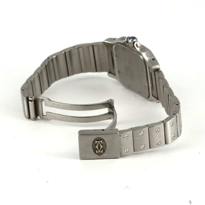 卡地亞 Santos Galbe SM W20017D6 不鏽鋼石英錶-5