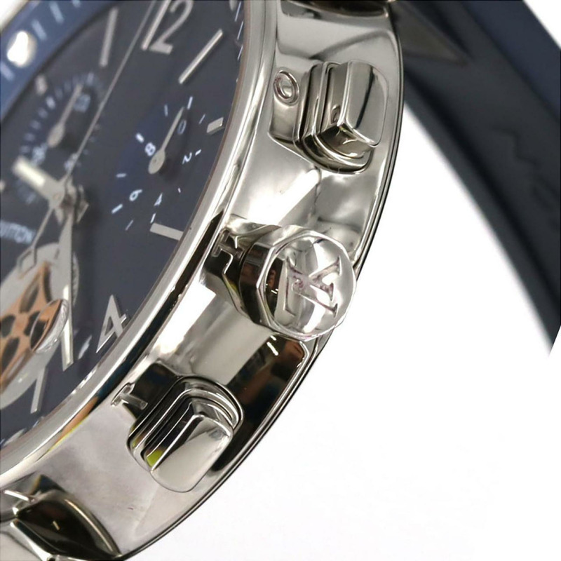 路易威登 Tambour 月星計時 QA032 不鏽鋼石英錶-2