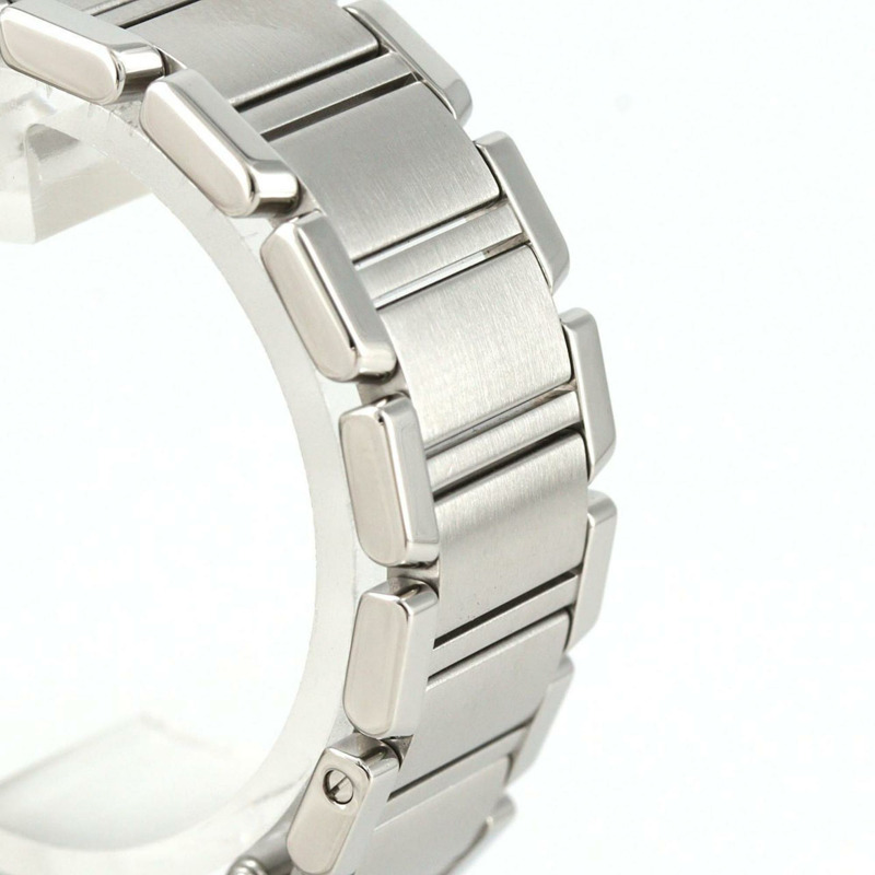 卡地亞 Tank Française 小號腕錶 2006 年聖誕節限量版 W51030Q3 不鏽鋼石英錶-3