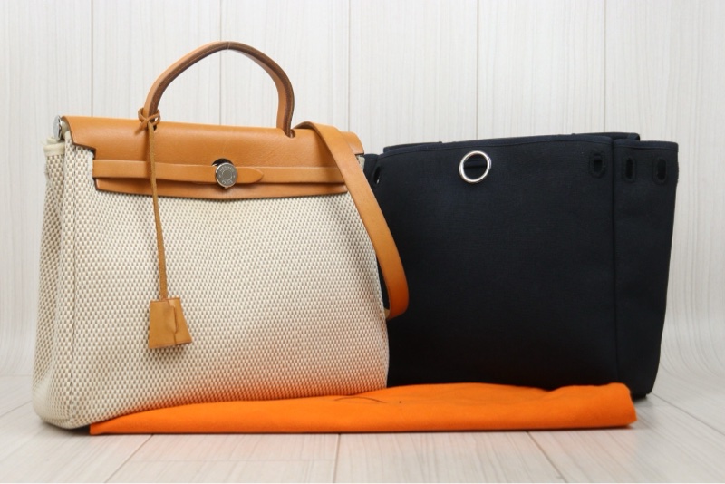 Hermes Herbag 31 金棕銀釦-2