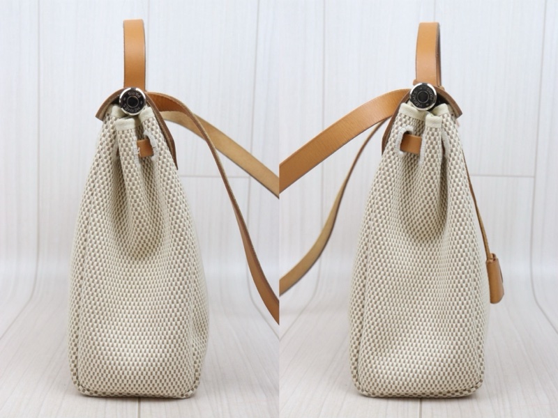 Hermes Herbag 31 金棕銀釦-4