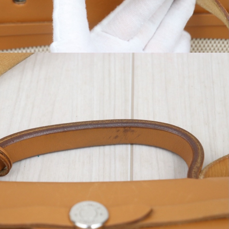Hermes Herbag 31 金棕銀釦-6