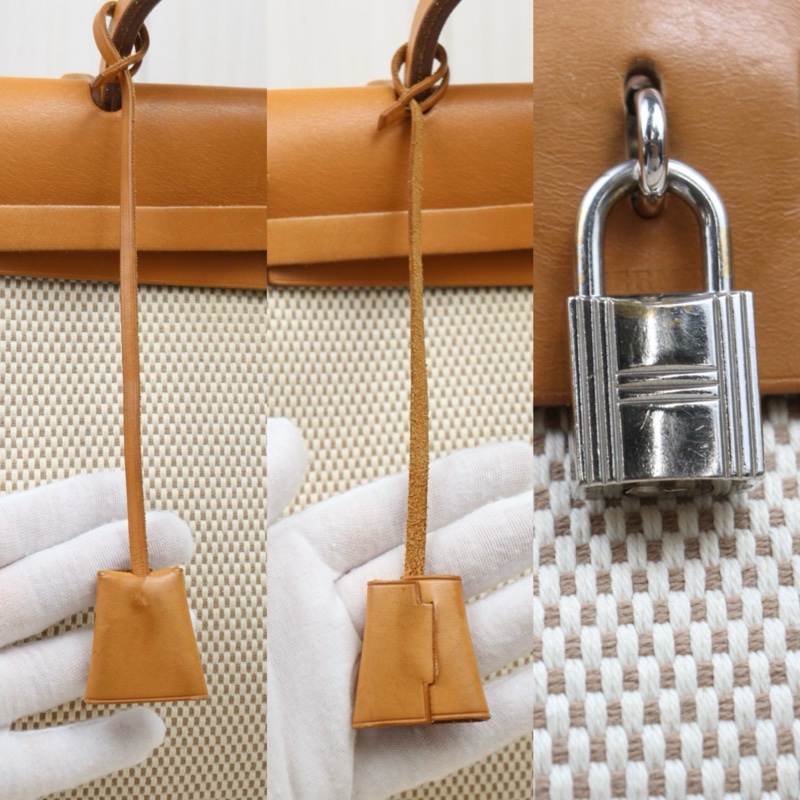 Hermes Herbag 31 金棕銀釦-15