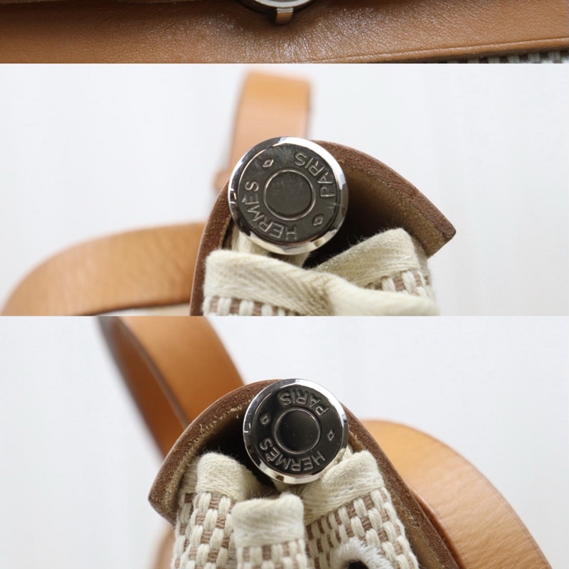 Hermes Herbag 31 金棕銀釦-20