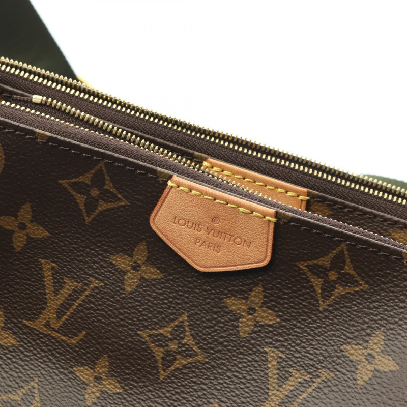 路易威登 多功能 Pochette Accessoires 單肩包 M44813 Monogram 卡其色 二手-6