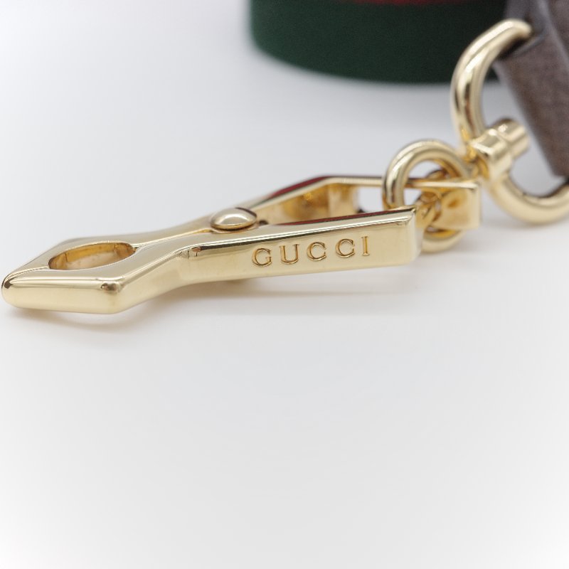 Gucci 古馳 經典GG Supreme 帆布印花 綠紅綠織帶 皮革飾邊 拉鍊手提包 化妝箱 郵差包 斜挎包 手提包-15