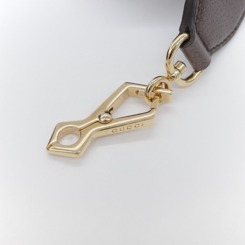 Gucci 古馳 經典GG Supreme 帆布印花 綠紅綠織帶 皮革飾邊 拉鍊手提包 化妝箱 郵差包 斜挎包 手提包-16