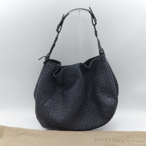 （大容量推薦♥️超級能裝）Bottega Veneta 寶緹嘉 Campana Intrecciato 深藍色 藏藍色 編織 牛皮革 肩背包