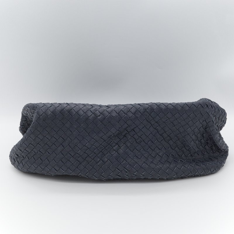 （大容量推薦♥️超級能裝）Bottega Veneta 寶緹嘉 Campana Intrecciato 深藍色 藏藍色 編織 牛皮革 肩背包-6