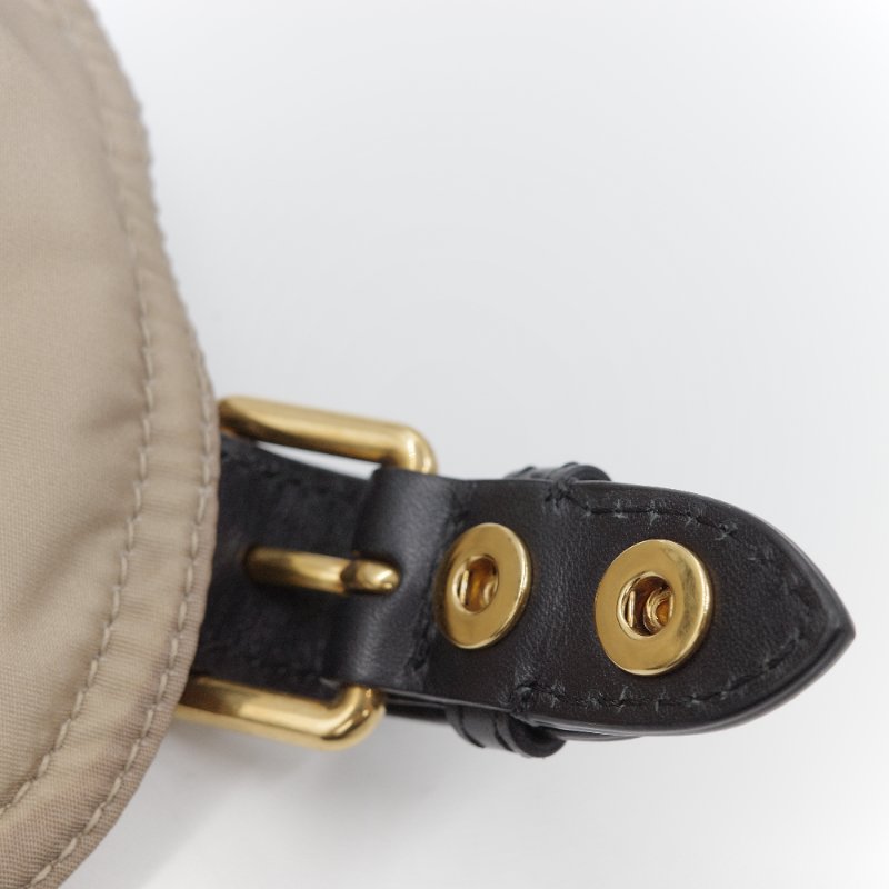 Burberry 巴寶莉 Rucksack 米色 塗鴉印花尼龍 黑色皮革飾邊 中號後背包-9