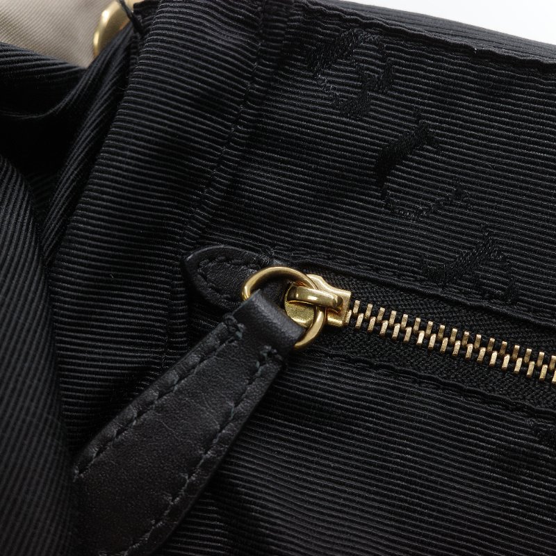 Burberry 巴寶莉 Rucksack 米色 塗鴉印花尼龍 黑色皮革飾邊 中號後背包-12
