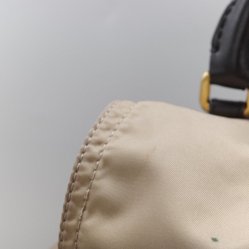 Burberry 巴寶莉 Rucksack 米色 塗鴉印花尼龍 黑色皮革飾邊 中號後背包-18