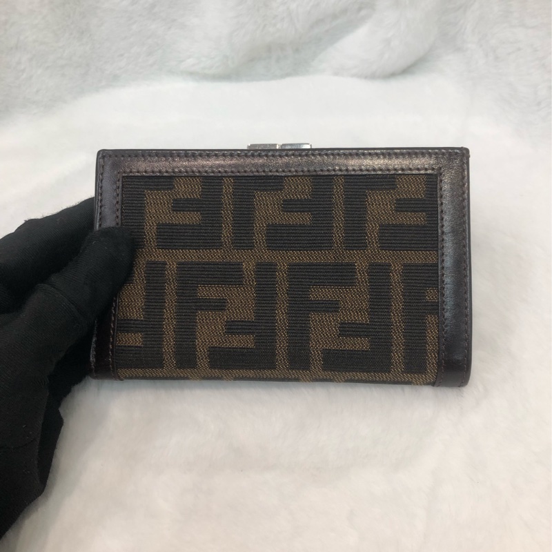 FENDI 老花中短夾 XB453-1