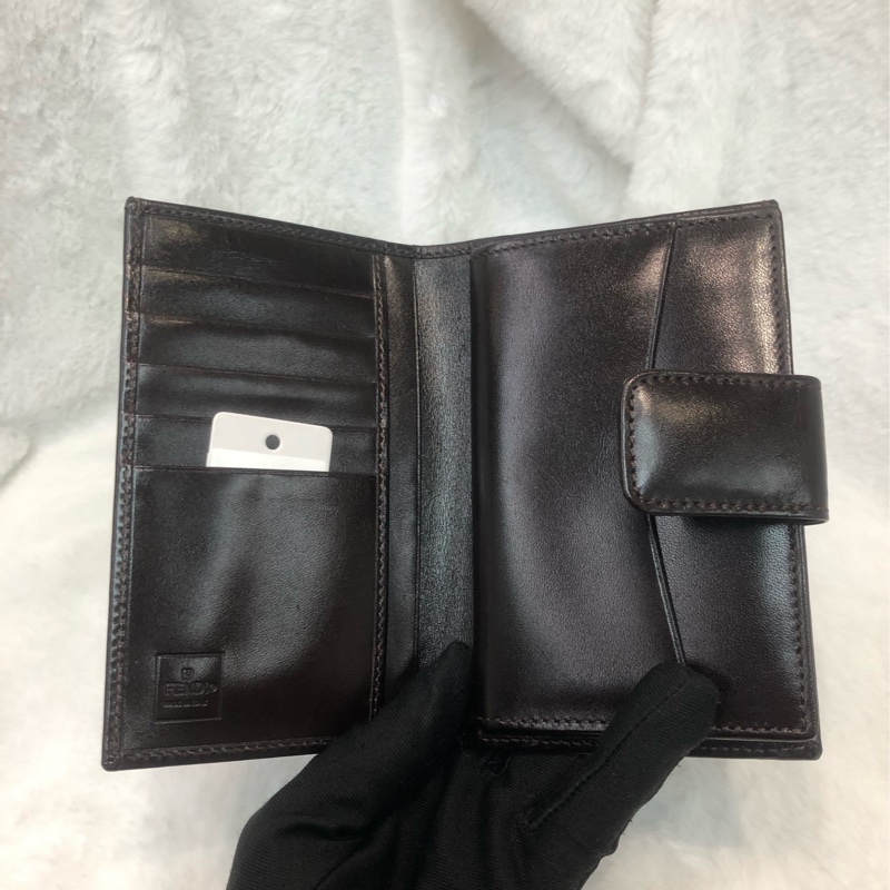 FENDI 老花中短夾 XB453-4