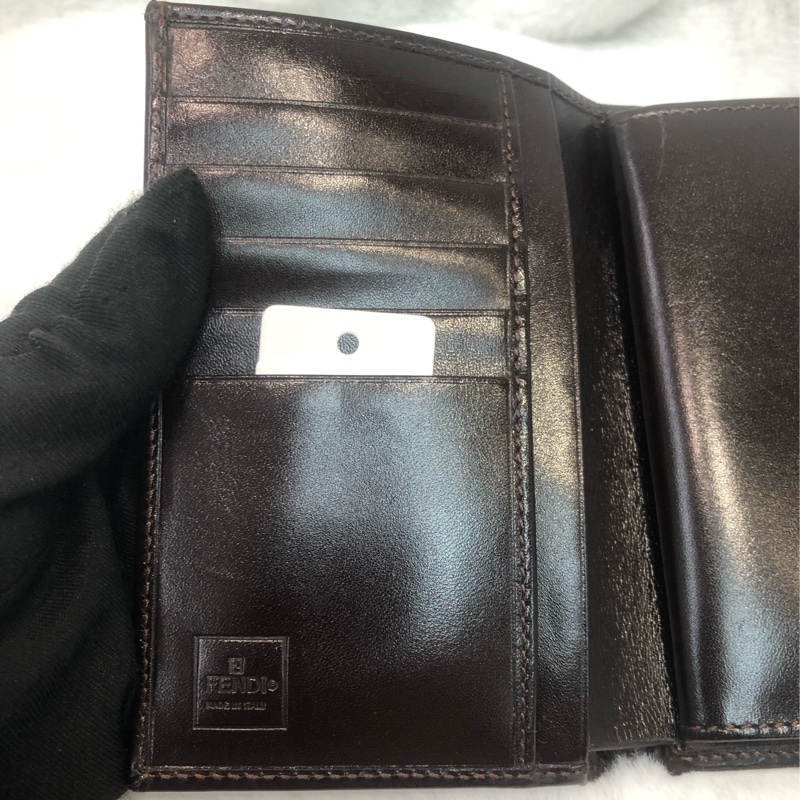 FENDI 老花中短夾 XB453-8