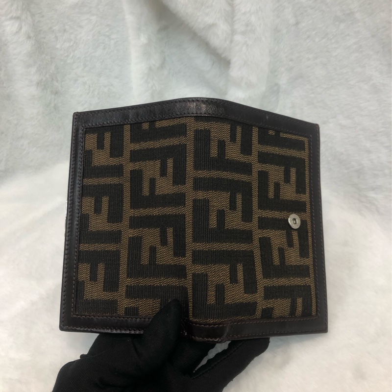 FENDI 老花中短夾 XB453-9