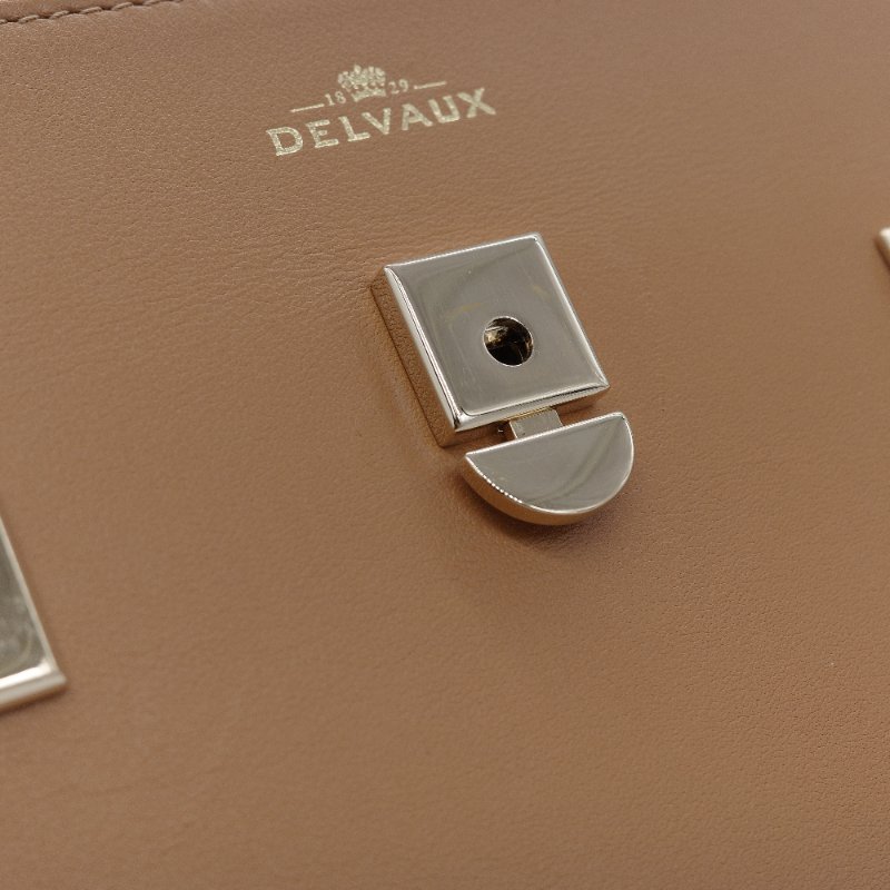 （氣質加分♥️絕對貌美）Delvaux 德爾沃 Tempête MM 焦糖棕色 牛皮 肩背包 手提包 專櫃 253,000-15