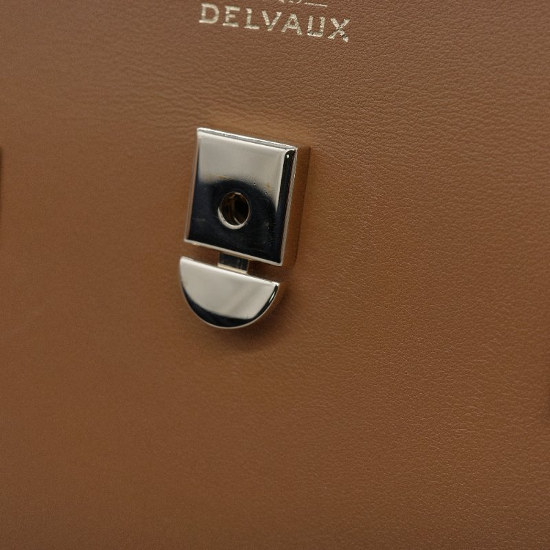 （氣質加分♥️絕對貌美）Delvaux 德爾沃 Tempête MM 焦糖棕色 牛皮 肩背包 手提包 專櫃 253,000-16
