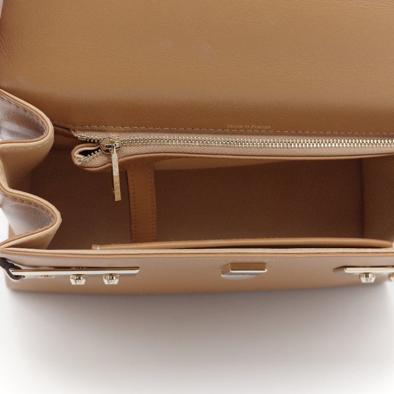 （氣質加分♥️絕對貌美）Delvaux 德爾沃 Tempête MM 焦糖棕色 牛皮 肩背包 手提包 專櫃 253,000-21