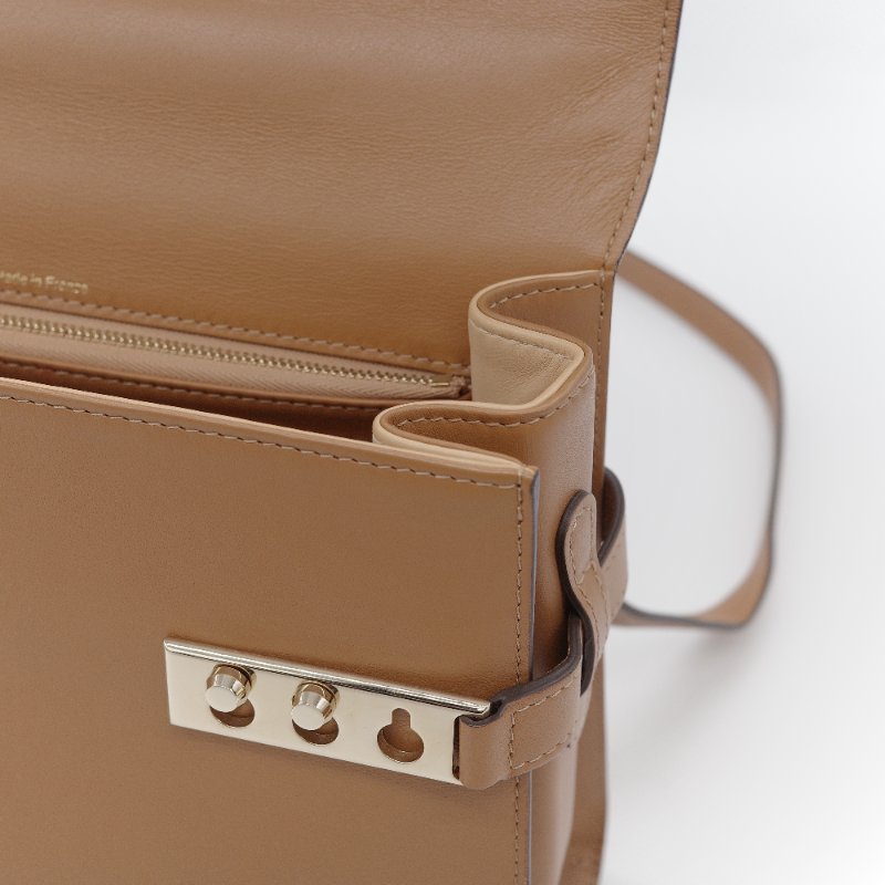 （氣質加分♥️絕對貌美）Delvaux 德爾沃 Tempête MM 焦糖棕色 牛皮 肩背包 手提包 專櫃 253,000-23