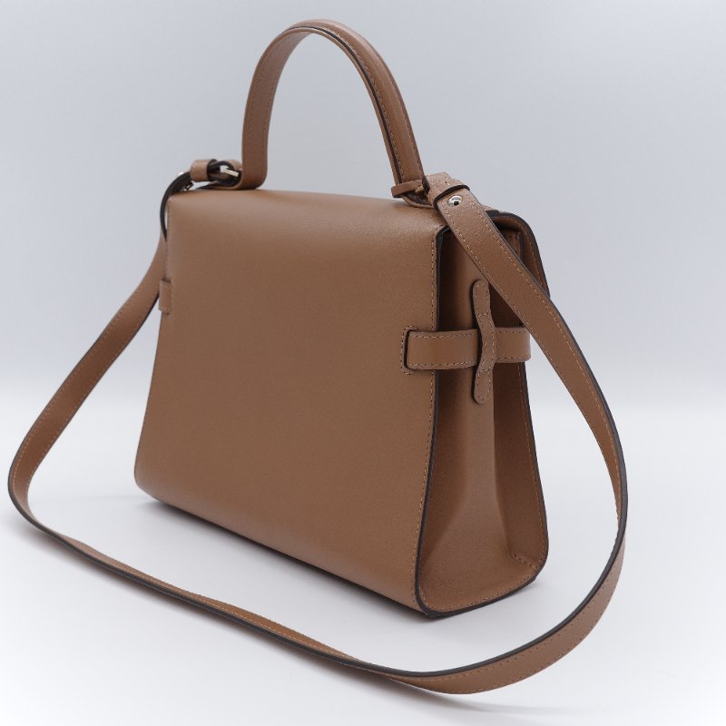 (氣質加分♥️絕對貌美)Delvaux 德爾沃 Tempête MM 焦糖棕色 牛皮 肩背包 手提包 專櫃 253,000-7