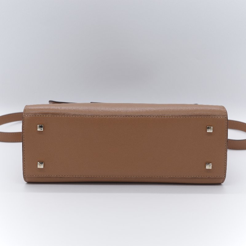 (氣質加分♥️絕對貌美)Delvaux 德爾沃 Tempête MM 焦糖棕色 牛皮 肩背包 手提包 專櫃 253,000-8