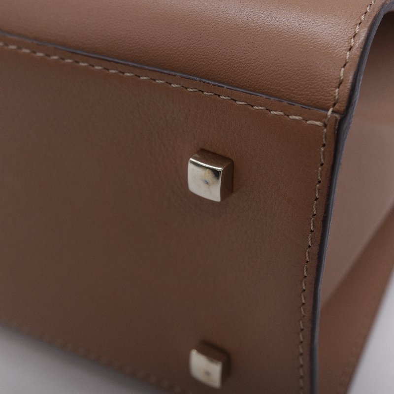 (氣質加分♥️絕對貌美)Delvaux 德爾沃 Tempête MM 焦糖棕色 牛皮 肩背包 手提包 專櫃 253,000-12