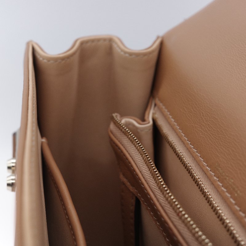 (氣質加分♥️絕對貌美)Delvaux 德爾沃 Tempête MM 焦糖棕色 牛皮 肩背包 手提包 專櫃 253,000-26