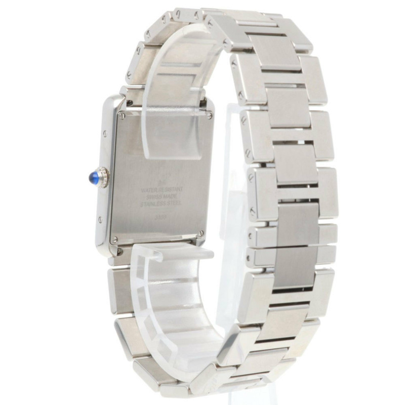 卡地亞 Tank Solo LM 男士腕錶，不鏽鋼材質，型號 W5200014(3169)，石英機芯，翻新，二手，男士-4