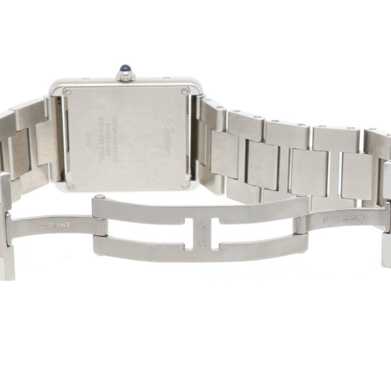 卡地亞 Tank Solo LM 男士腕錶，不鏽鋼材質，型號 W5200014(3169)，石英機芯，翻新，二手，男士-8