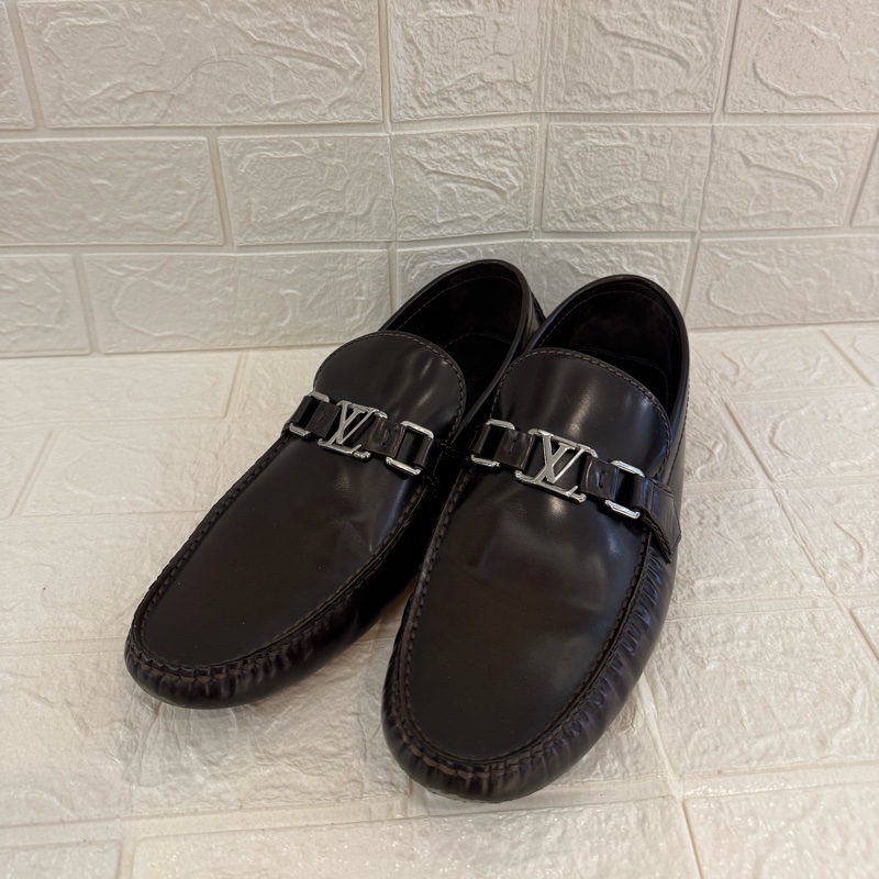 LV咖色銀logo豆豆鞋 超好穿❤️-0