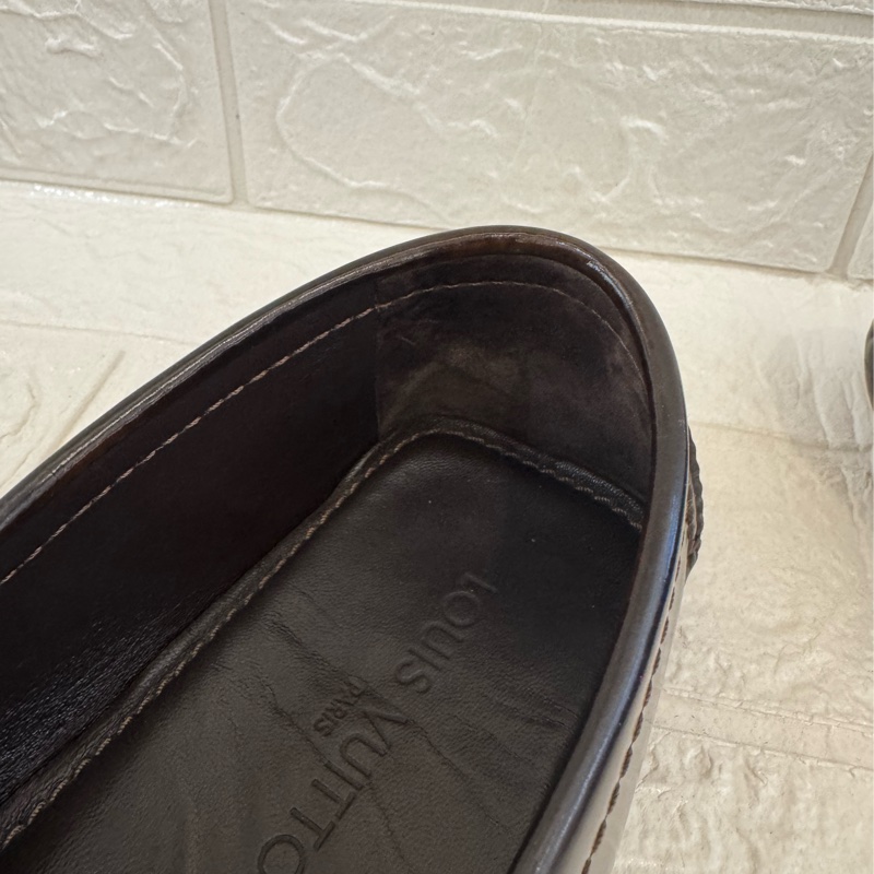 LV咖色銀logo豆豆鞋 超好穿❤️-14