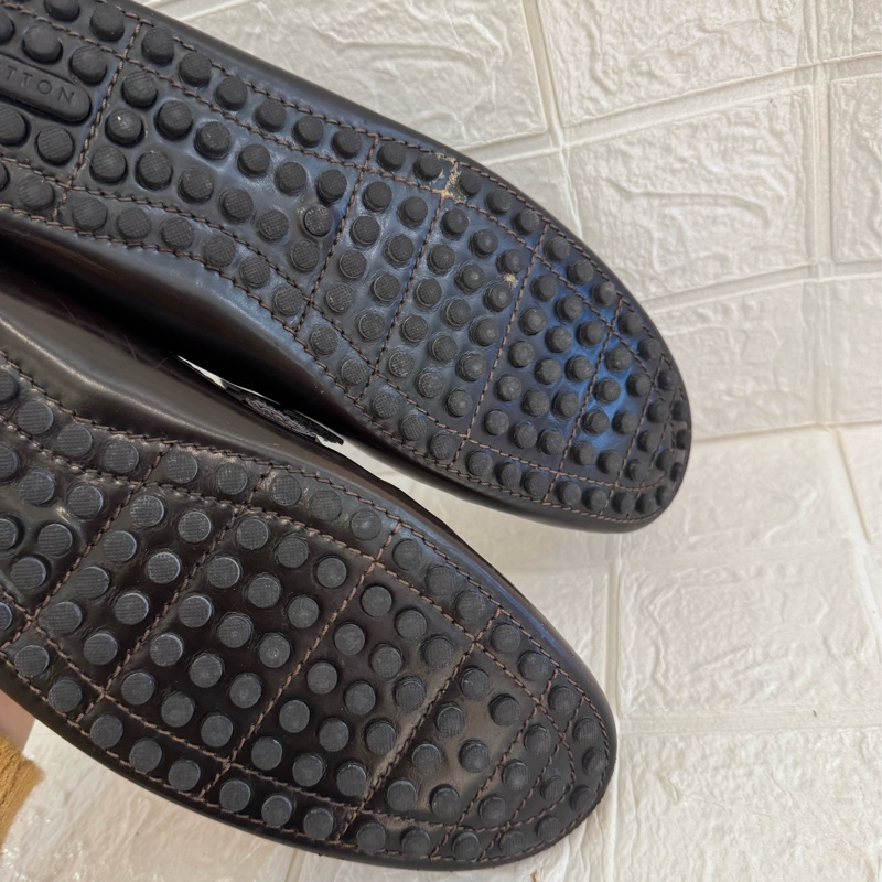 LV咖色銀logo豆豆鞋 超好穿❤️-23