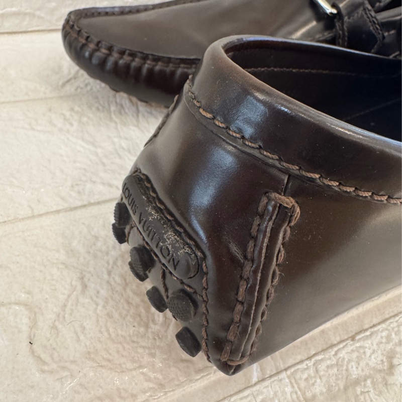 LV咖色銀logo豆豆鞋 超好穿❤️-28