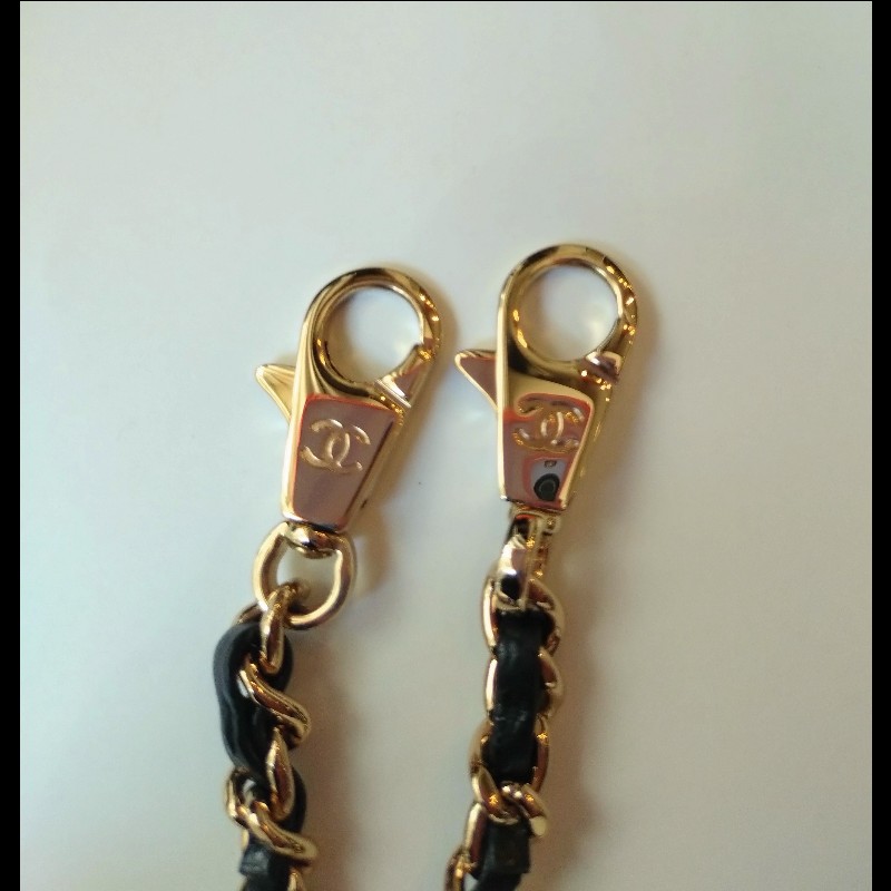 Chanel 紅把黑荔枝皮金鍊兩用包 Coco handle 23-23