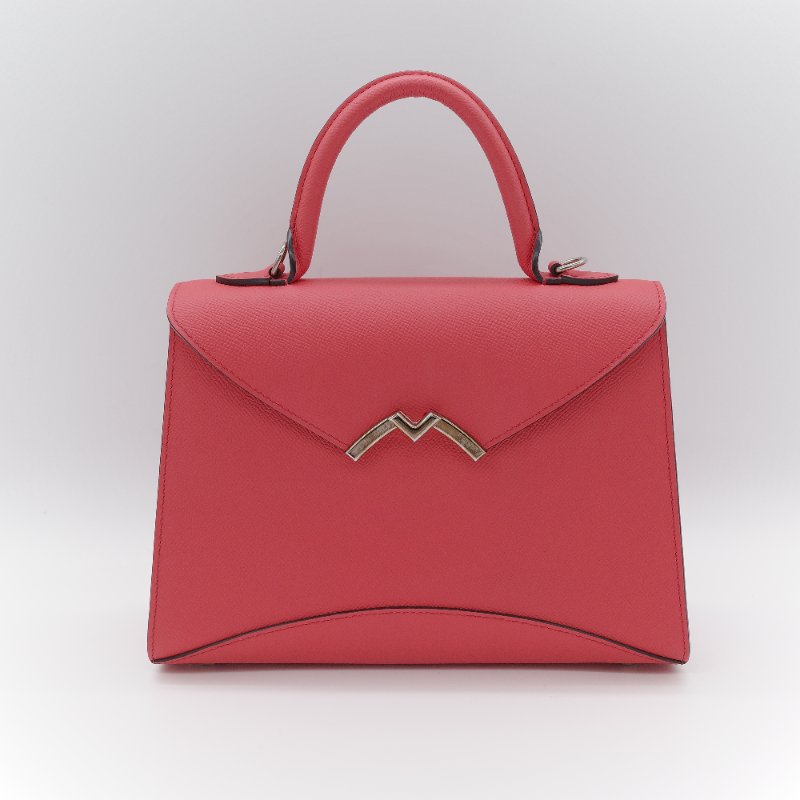 Moynat 莫奈 Gabrielle PM 杜鵑紅 小牛皮 單肩包 手提包 專櫃 137,000-2